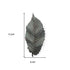 Brattea 16" X 9" Green Leaf Metal Hanging Dimensional Sculpture