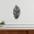Brattea 16" X 9" Green Leaf Metal Hanging Dimensional Sculpture