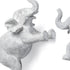 Set of Two Maynard I Gray Elephant Resin Hanging Dimensional Sculpture