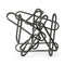 12" Black Metal Abstract Tabletop Sculpture