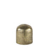 7" Antiqued Brass Cast Aluminum Cylindrical Tabletop Sculpture