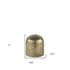 7" Antiqued Brass Cast Aluminum Cylindrical Tabletop Sculpture