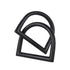 6" Black Iron Modern Abstract Tabletop Sculpture