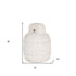 8" White Marble Door Stop