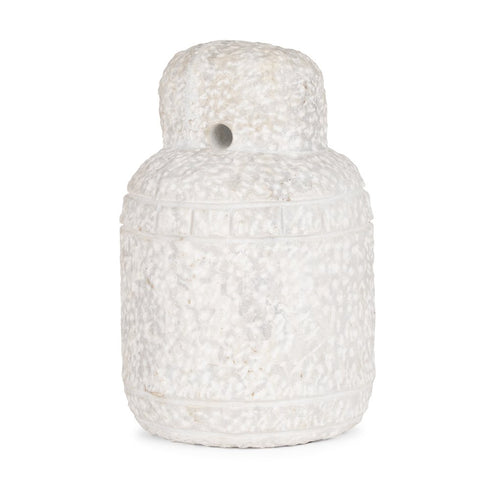 10" White Marble Door Stop