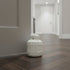 10" White Marble Door Stop