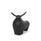 11" Black Aluminum Bull Tabletop Sculpture