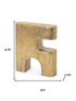 10" Brass Aluminum Tabletop Sculpture
