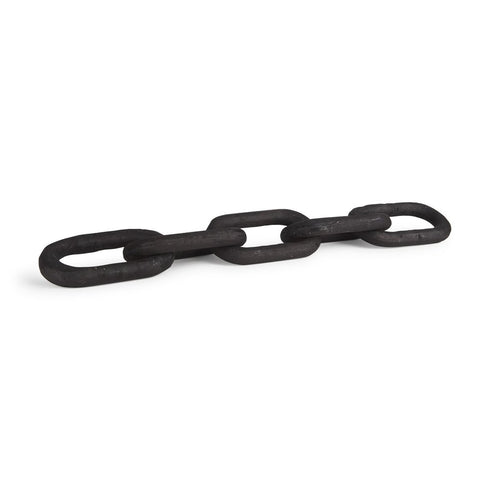5" Black Solid Wood Tabletop Sculpture