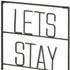 16" X 20" Black Let's Stay Home Metal Wall Decor