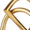 5" Gold Iron Abstract Tabletop Sculpture