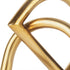 5" Gold Iron Abstract Tabletop Sculpture