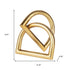 5" Gold Iron Abstract Tabletop Sculpture