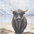 Wild Ox Hand Painted Distressed Unframed Wall Art