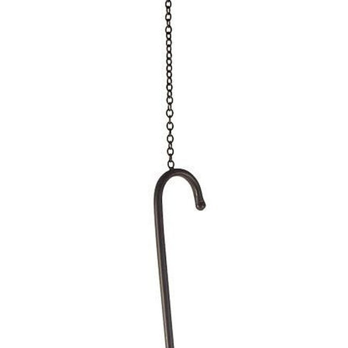 39" Black Woven Metal Lantern Candle Holder