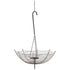 42" Black Distressed Woven Metal Lantern Candle Holder