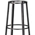 40" Black Distressed Geometric Metal Lantern Candle Holder
