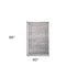 5' X 8' Black And Gray Medallion Hand Woven Distressed Area Rug