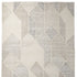 9' X 12' Beige Gray And Ivory Wool Geometric Hand Woven Area Rug