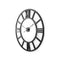 30" Black Iron Analog Round Wall Clock