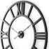 30" Black Iron Analog Round Wall Clock