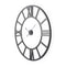 42" Black Iron Analog Round Wall Clock