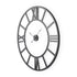 42" Black Iron Analog Round Wall Clock