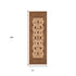 9' Tan And Brown Oriental Runner Rug
