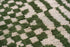 8' X 11' Green And Beige Geometric Berber Washable Area Rug With UV Protection