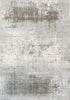 7' X 9' Gray White And Brown Abstract Washable Area Rug With UV Protection