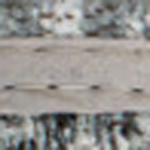 7' X 9' Gray White And Brown Abstract Washable Area Rug With UV Protection