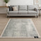 7' X 9' Gray White And Brown Abstract Washable Area Rug With UV Protection