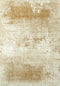 6' X 8' Gold And Beige Abstract Washable Area Rug With UV Protection