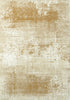 6' X 8' Gold And Beige Abstract Washable Area Rug With UV Protection