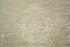 7' X 9' Brown And White Medallion Washable Area Rug With UV Protection