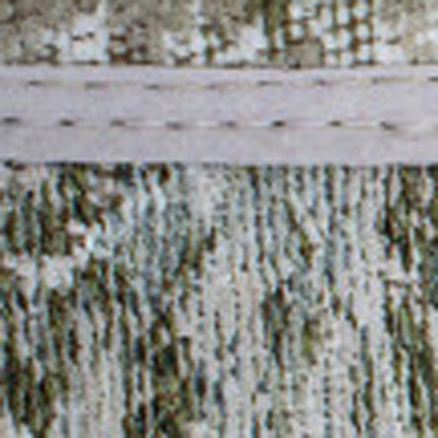 8' X 11' Green Beige And White Abstract Washable Area Rug With UV Protection