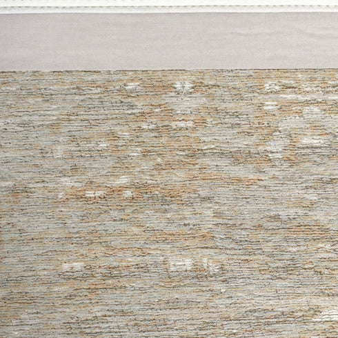 7' X 9' Gray Green And Brown Tribal Washable Area Rug With UV Protection