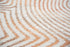 6' X 8' Beige Orange And Brown Geometric Washable Area Rug With UV Protection