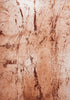 9' X 13' Orange Brown And White Abstract Washable Area Rug With UV Protection
