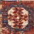 9' X 13' Red And White Tribal Washable Area Rug With UV Protection