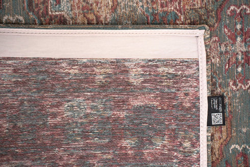 9' X 13' Gray And White Tribal Washable Area Rug With UV Protection