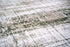 9' X 13' White Gray And Green Abstract Washable Area Rug With UV Protection