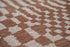 9' X 13' Brown And Beige Geometric Berber Washable Area Rug With UV Protection
