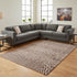 9' X 13' Brown And Beige Geometric Berber Washable Area Rug With UV Protection