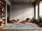 9' X 13' Blue And Beige Tribal Washable Area Rug With UV Protection