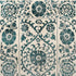9' X 13' Beige And Blue Tribal Washable Area Rug With UV Protection
