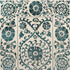 9' X 13' Beige And Blue Tribal Washable Area Rug With UV Protection