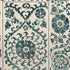 9' X 13' Beige And Blue Tribal Washable Area Rug With UV Protection