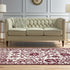 6' X 8' Beige And Maroon Tribal Washable Area Rug With UV Protection