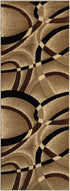 Grey, Black, White Modern Abstract Area Rug